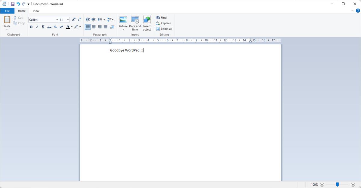 Say bye to WordPad, Cortana and Tips